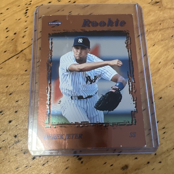 Other - DEREK JETER RC Score RARE INSERT ROOKIE CARD‎ $$ Foil Dugout Collection YANKEES!